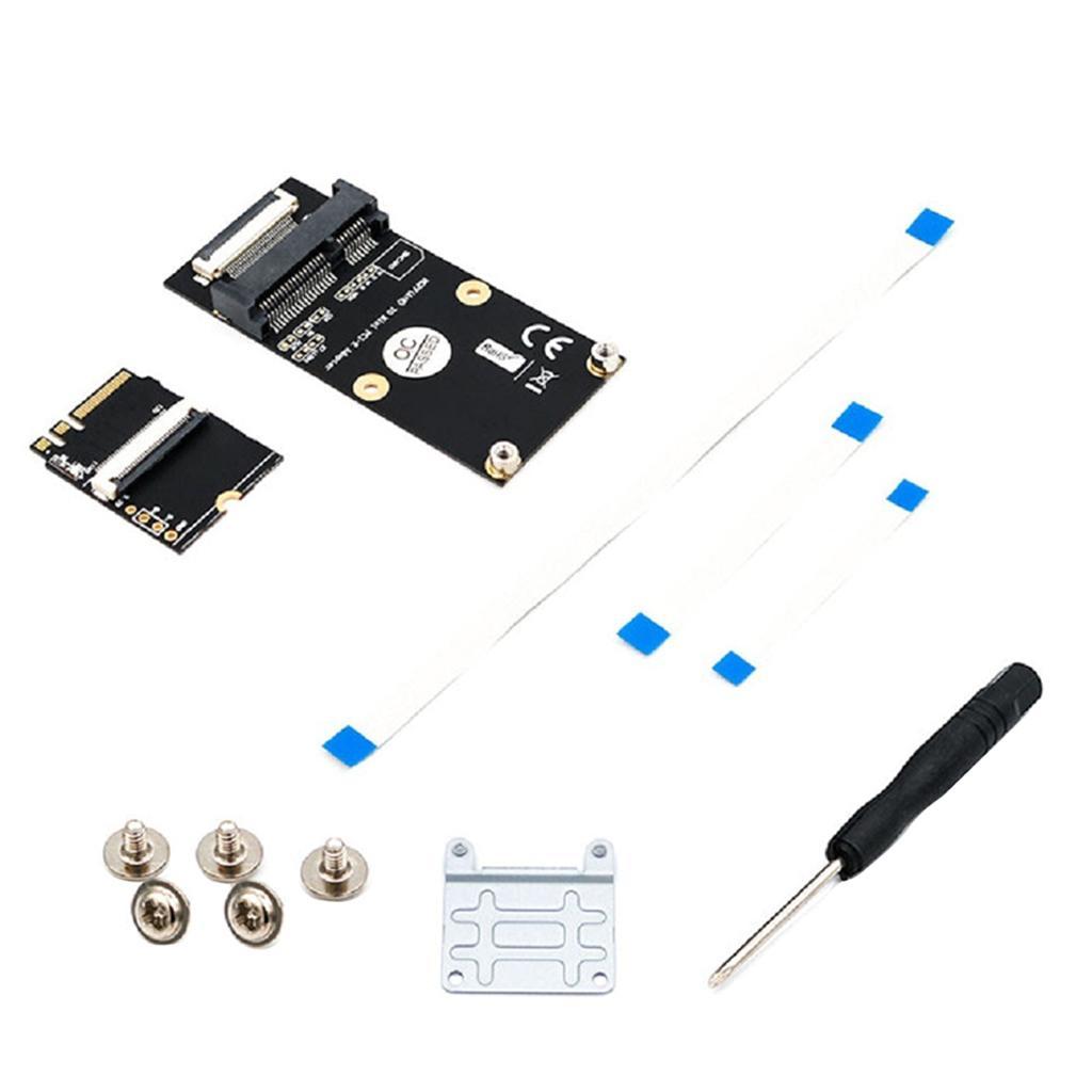 1 Set M.2 () Key A / E / to -E Adapter with 3 FFC Cables