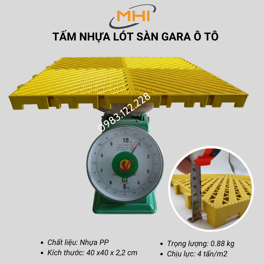 Tấm lót sàn gara ô tô / trung tâm chăm sóc xe ô tô, khu vực rửa xe ô tô