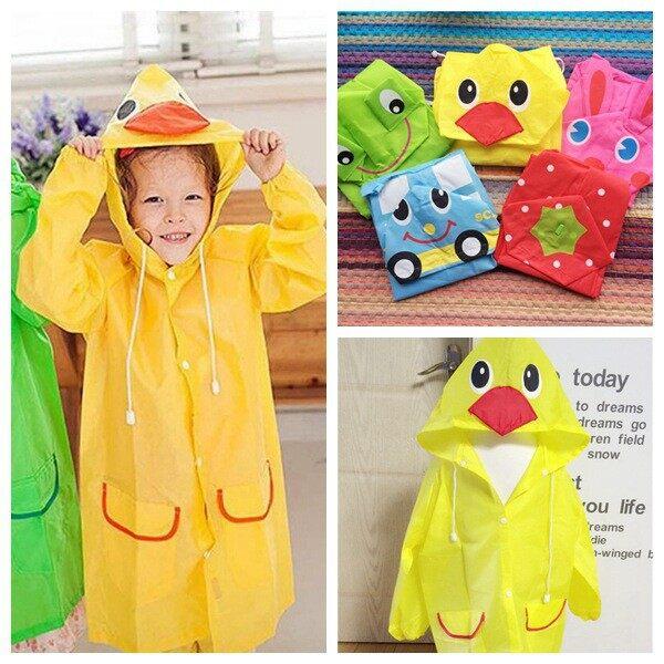 Doremi Áo Mưa Chống Thấm Nước In Họa Tiết Hoạt Hình Động Vật 5 Màu Xinh Xắn Cho Bé