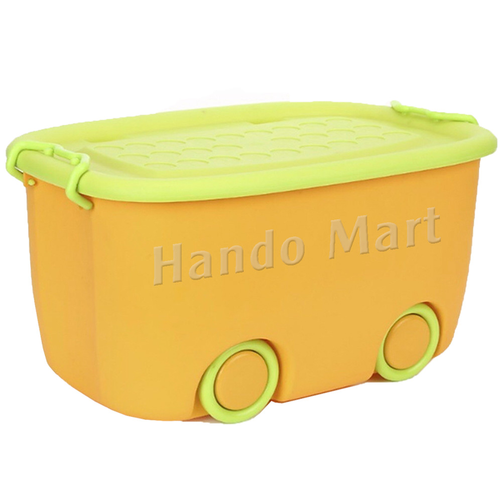 Thùng nhựa đựng đồ có bánh xe Hình ÔTô size L - ngẫu nhiên