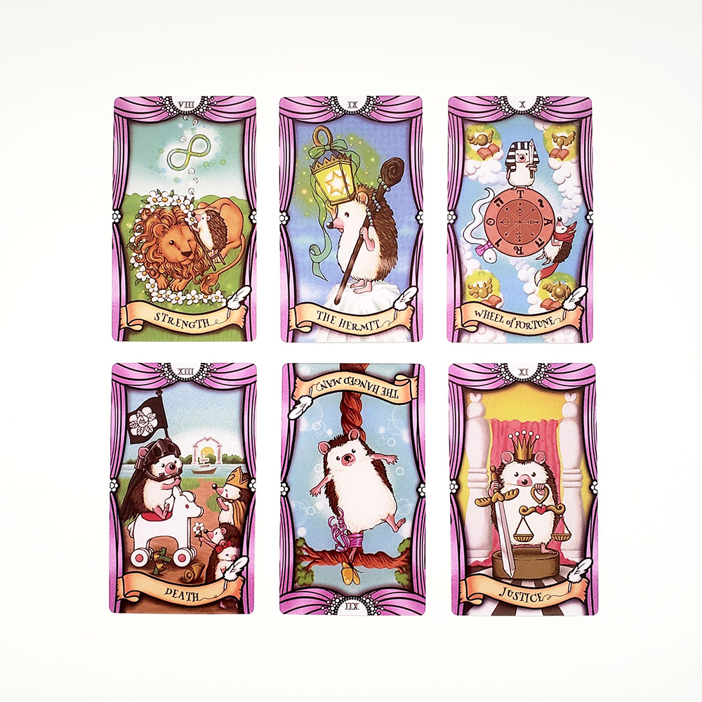 [Size Gốc] Bộ Bài Hedgehog Tarot 78 lá 7x12 cm đá thanh tẩy