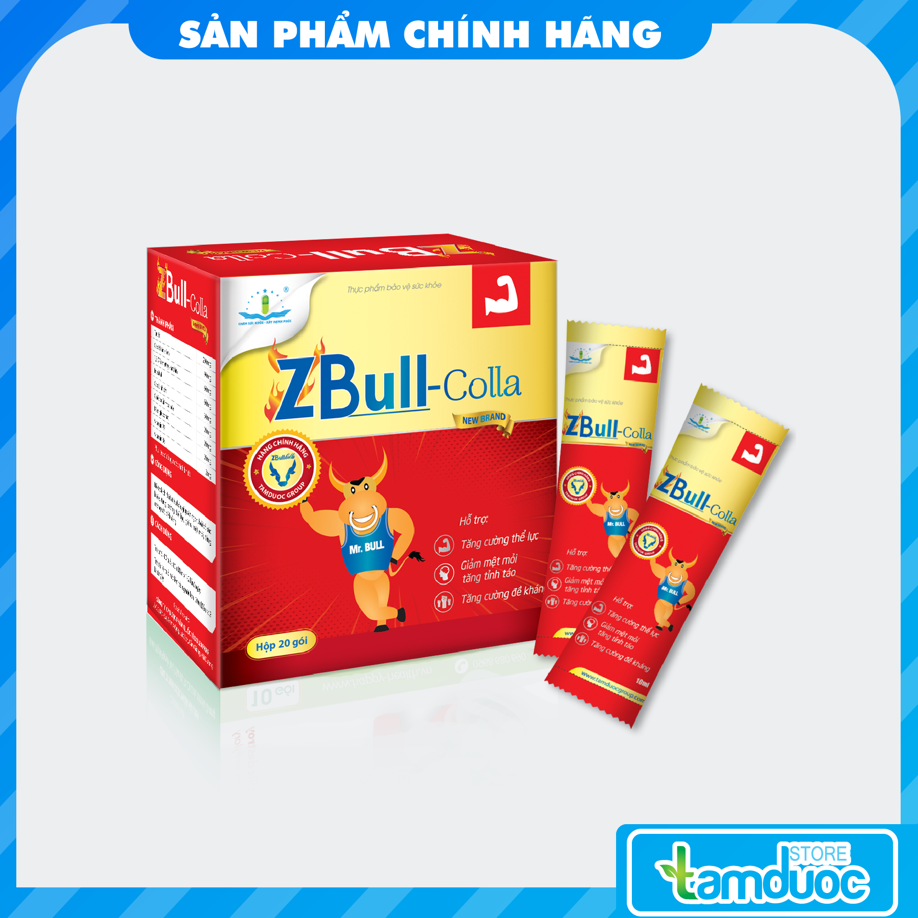 Zbull Colla Dung Dịch Tăng Lực, Hỗ Trợ Giảm Căng Thẳng, Mệt Mỏi, Bồi Bổ Sức Khỏe, Tăng Sức Đề Kháng