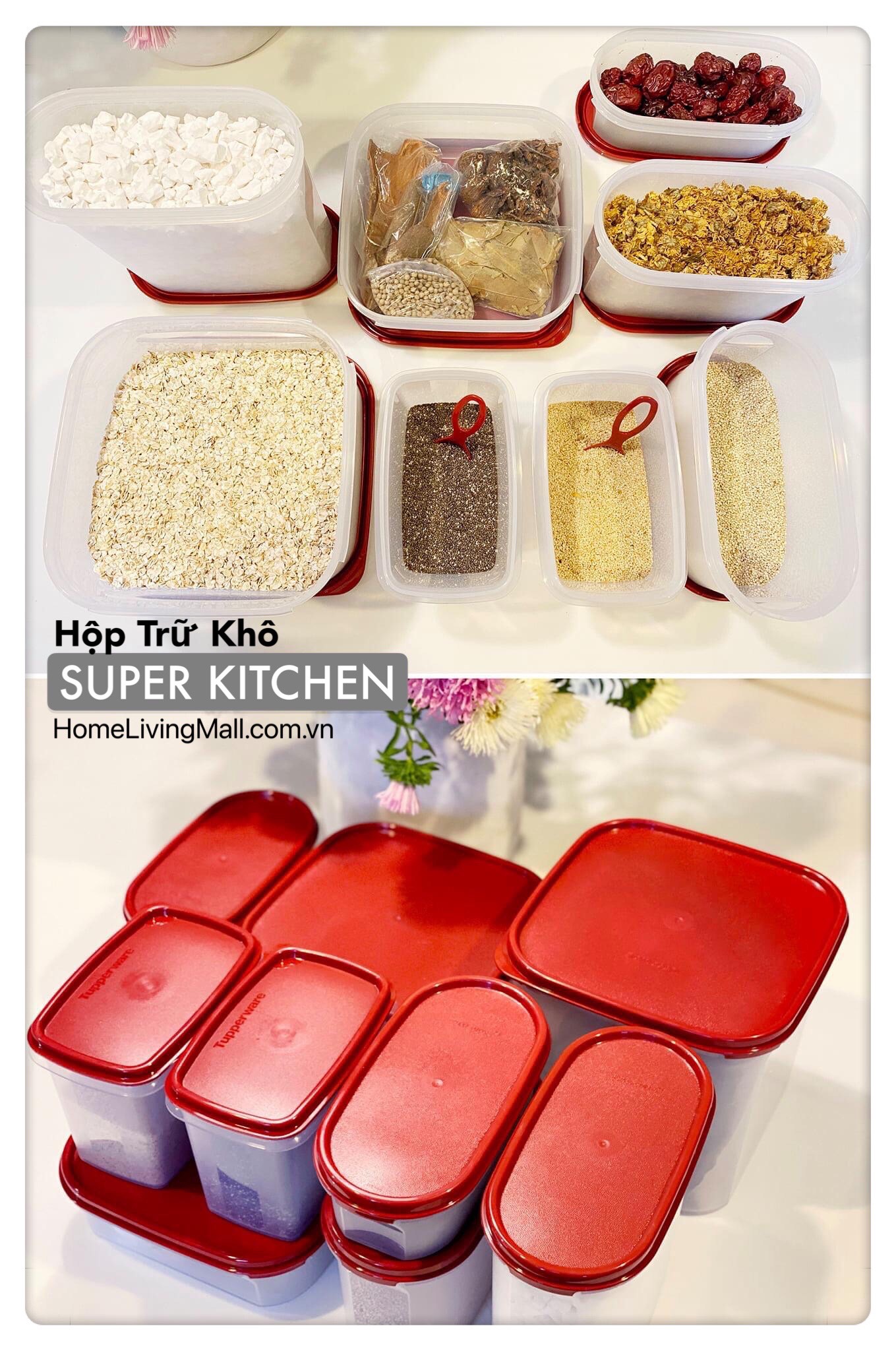 Bộ Trữ Khô &amp; Mát Tupperware Urban Kitchen