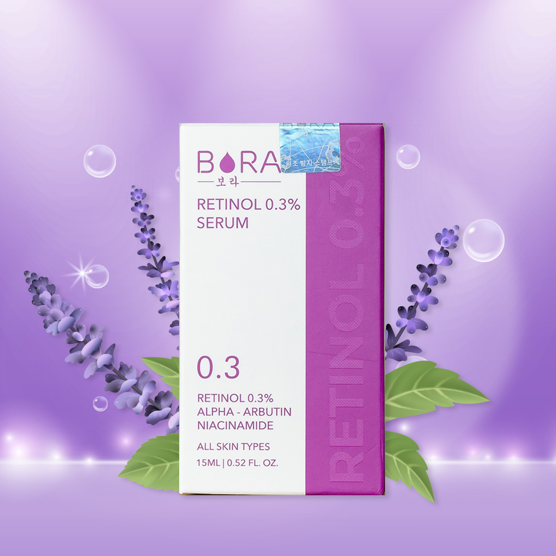 Serum dưỡng trắng, ngăn ngừa lão hóa và tái tạo da Bora Retinol 0.3% chai 15ml