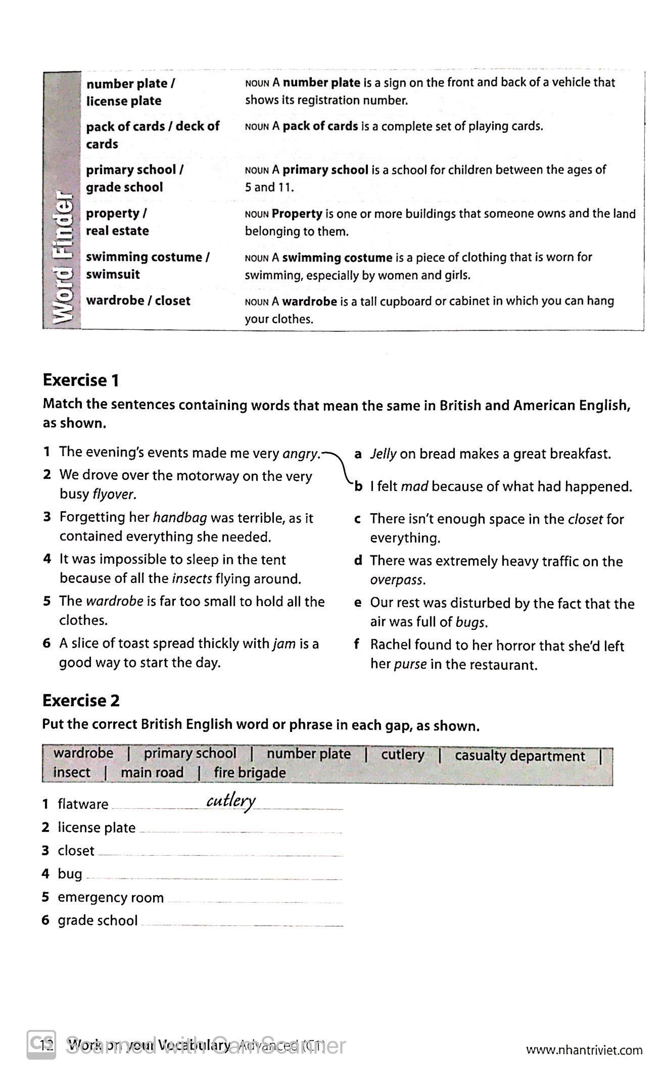 Sách Collins Work On Your Vocabulary - Advanced C1