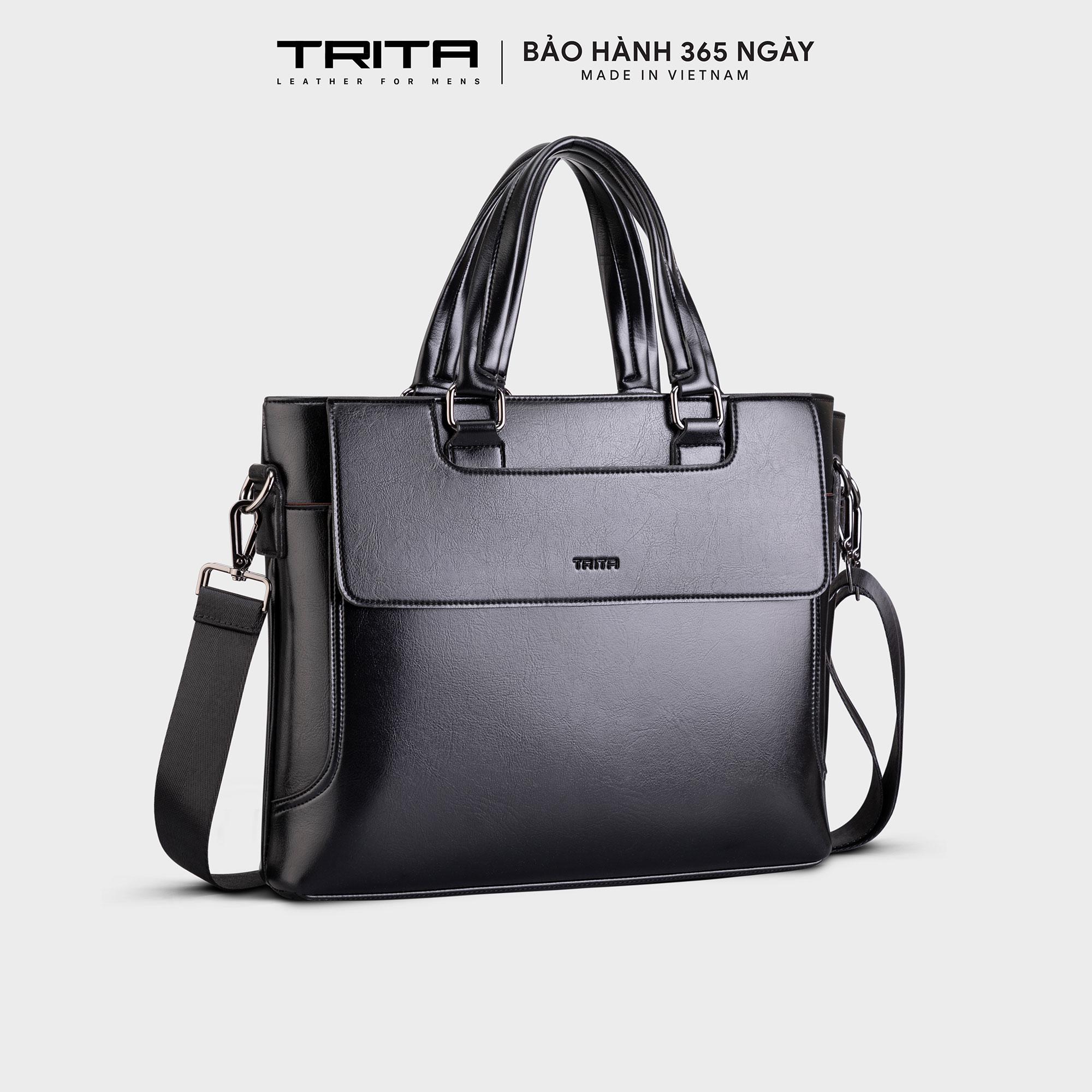 Cặp công sở Trita ( Thời trang nam hiện đại đựng vừa laptop 13 inch - Cặp da TCA22 )