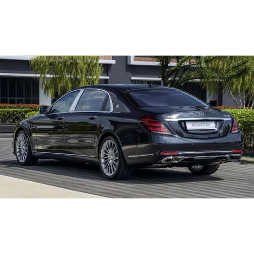 Decal tem chữ S560 dán đuôi xe ô tô Maybach, chất liệu nhựa ABS cao cấp