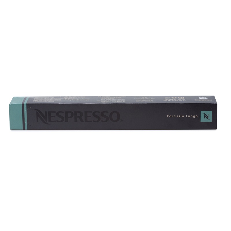 Hộp 10 Viên Nén Cà Phê Nespresso Chính Hãng - Nespresso Capsule Fortissio Lungo - Dành Cho Máy Pha Cà Phê Nespresso, Hương Trái Cây Ngọt Ngào, Quyến Rũ, Phù Hợp Cho Văn Phòng, Gia Đình