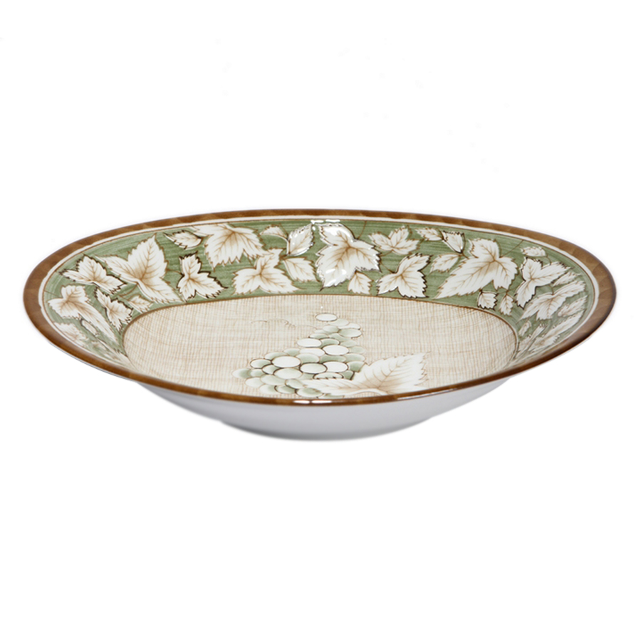 Đĩa Bằng Sứ Miyabi 24 x 21 x 4cm - Đĩa Oval MB06-OV - Xanh Lá