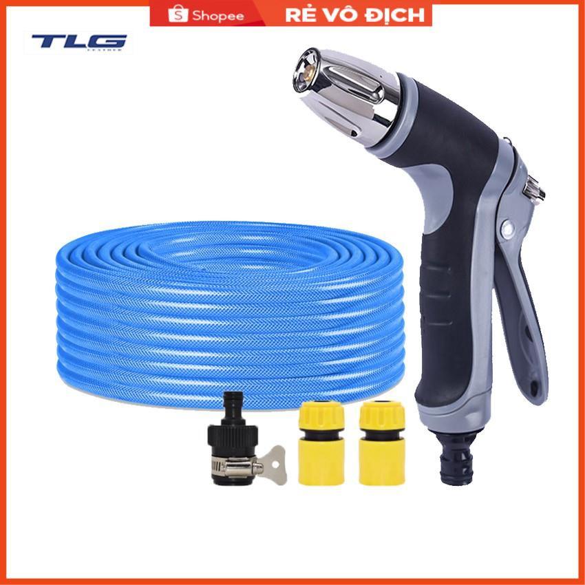 Bộ dây và vòi xịt rửa xe tưới cây tăng áp 20m 206817