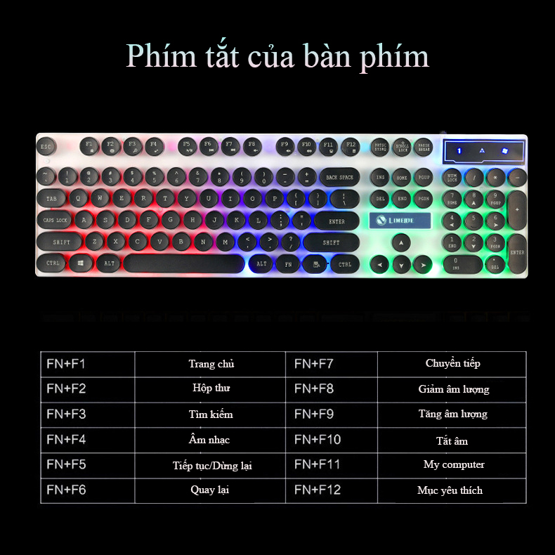 Bộ bán phím chuột máy tính GTX 300  , bàn phím giả cơ  có độ nhạy cao - K1308