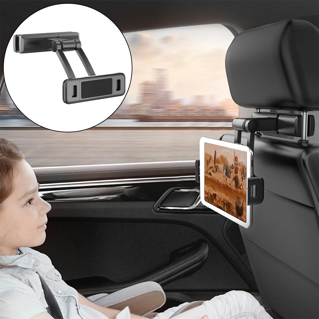 Car Headrest Tablet Holder Stretchable Compatible with Phone Bracket Rack