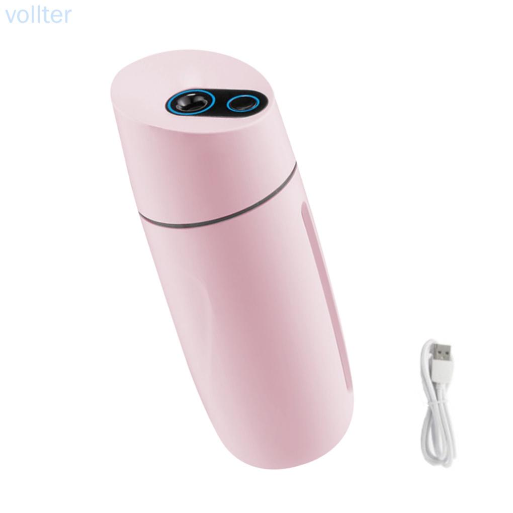 Mini Humidifier USB LED Mist Humidifier Low-noise Portable Home Air Diffuser Atomizer, Pink