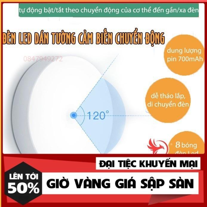 Đèn led cảm ứng tích điện sạc pin tiện lợi, đèn ngủ cảm biến chuyển động thông minh giá rẻ