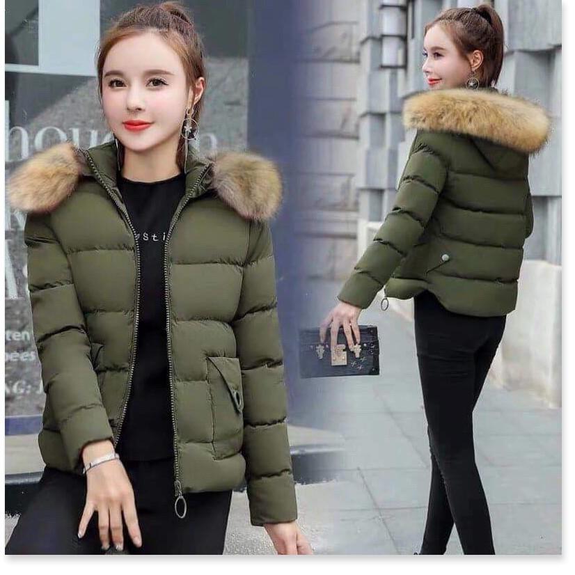 ÁO KHOÁC PHAO LÔNG CÓ NÓN CỰC ẤM