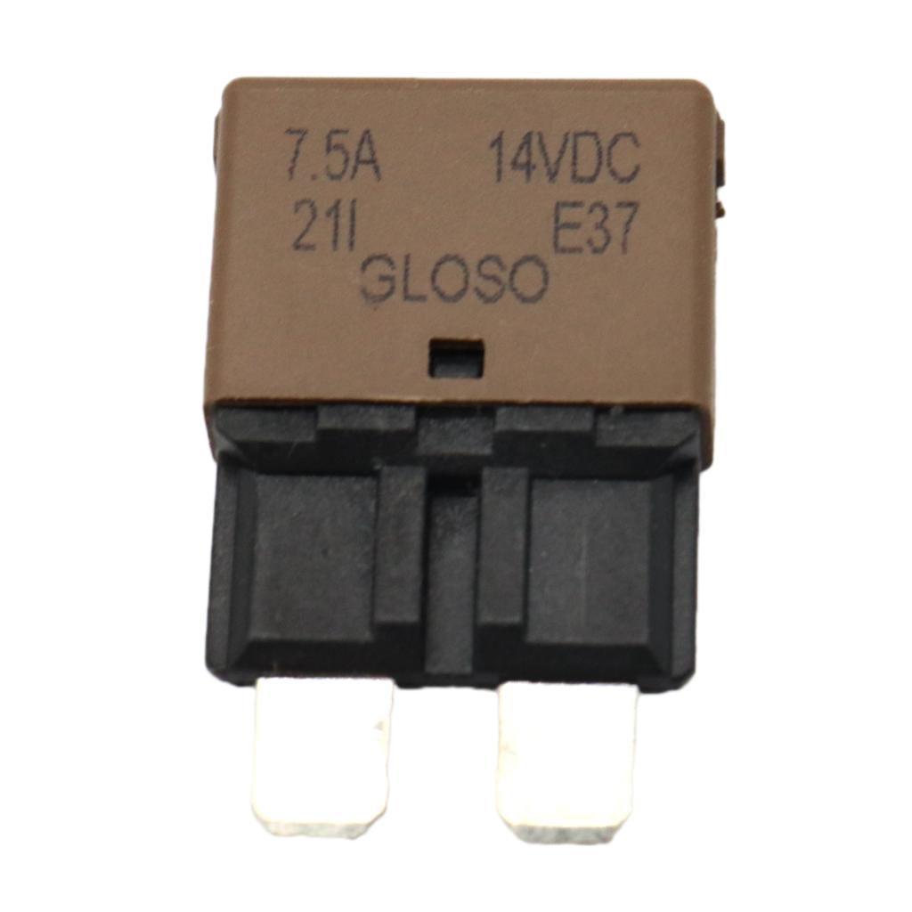 7.5Amp Mini Automatic Reset -Style Circuit Breaker for Car Truck Marine