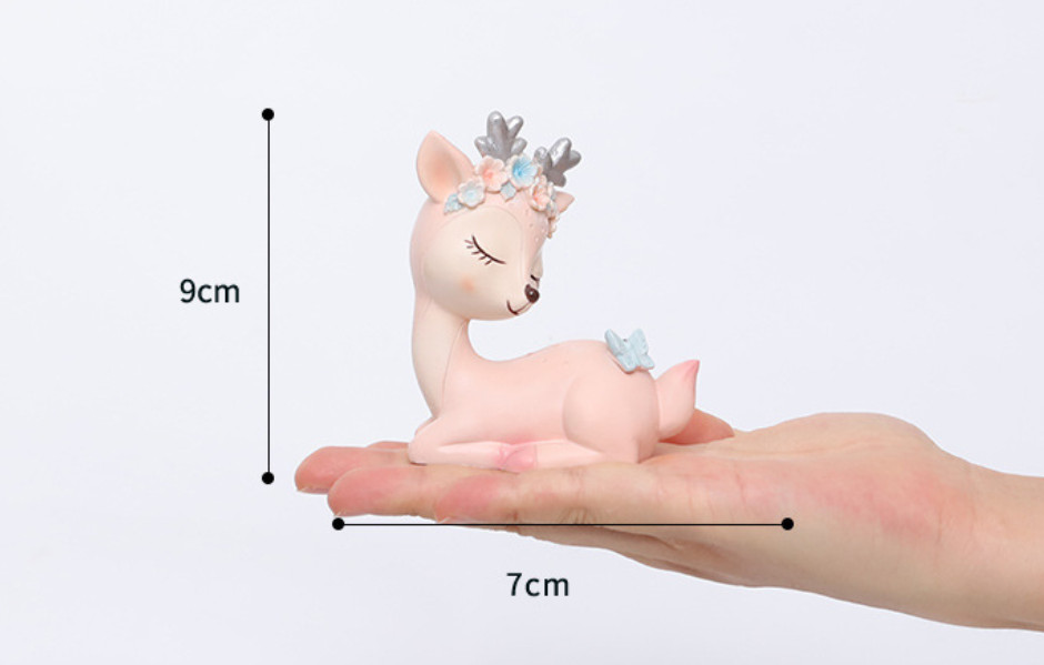 Cặp Hươu trang trí taplo xe ô tô - Set 2 Chú Hươu Cực Xinh Và Sang Trọng- Trang Trí Taplo Ô Tô
