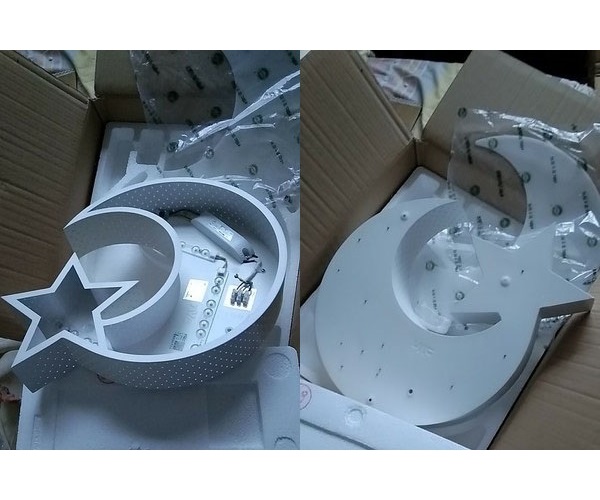 Đèn trần BOSTE với 3 chế độ ánh sáng, tiết kiệm điện năng, trang trí nội thất sang trọng - kèm điều khiển từ xa - .