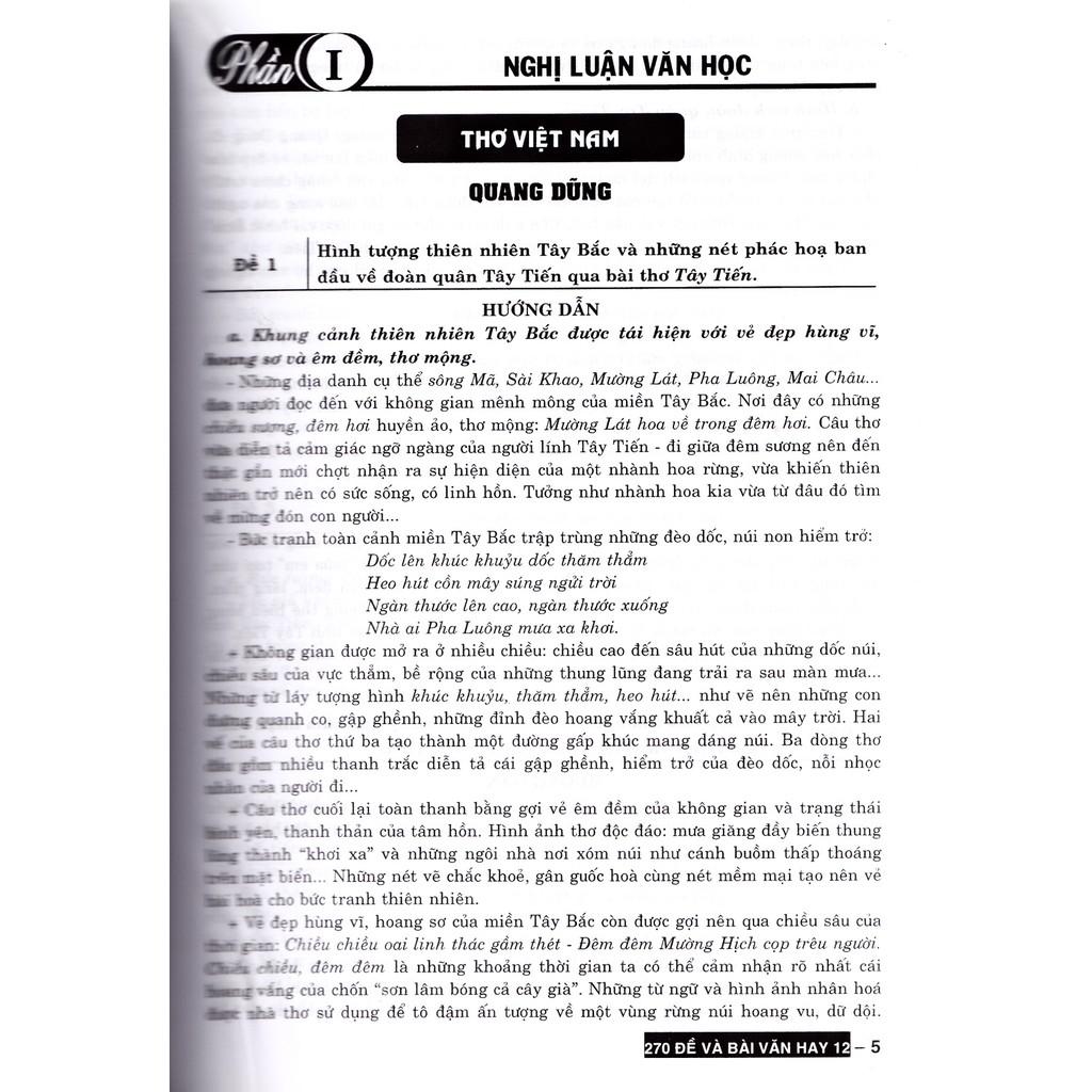 270 Đề Và Bài Văn Hay 12