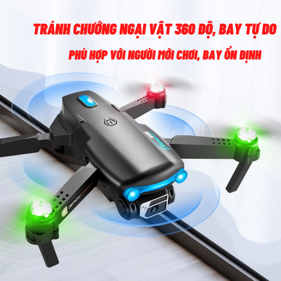 Máy bay flycam mini giá rẻ S98 Pro 4K - Drone Camera 4K wifi mắt quang cân bằng khi bay, ảnh truyền trực tiếp về điện thoại, Flycam giá rẻ - Hàng chính hãng