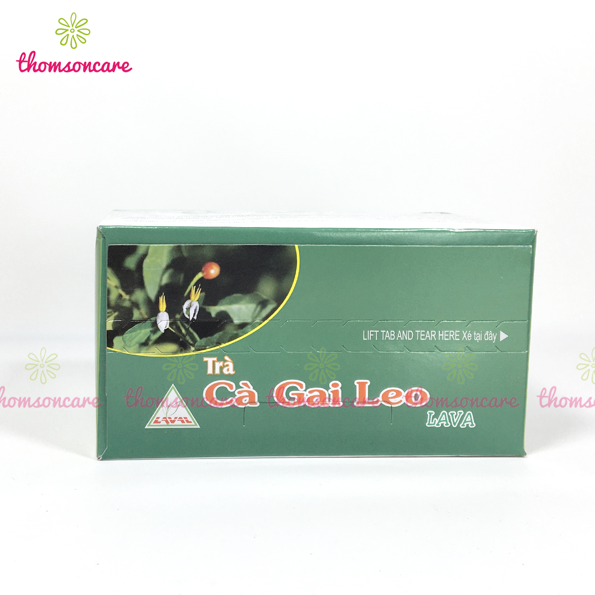 Trà cà gai leo Lava Hộp 30 gói túi lọc - Hỗ trợ giải độc, mát, bổ gan, giảm mệt mỏi