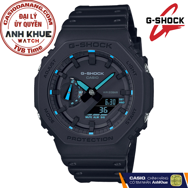 Đồng hồ nam dây nhựa Casio G-Shock chính hãng GA-2100-1A2DR (45mm)