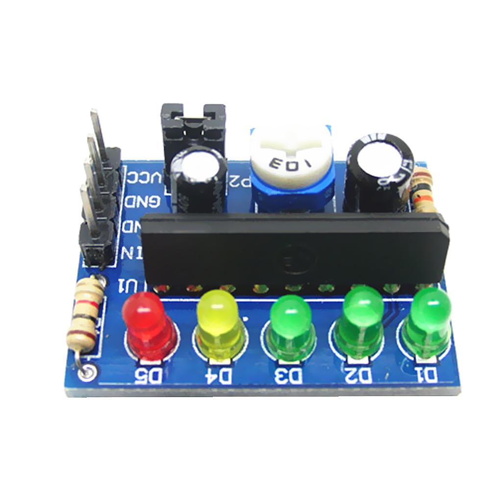 5 LED Meter Audio Level Indicator / Power Meter Level Indicating 3.5V-12V