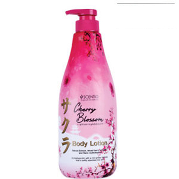 Kem Dưỡng Thể Dưỡng Ẩm Làm Sáng Và Mịn Da Scentio Cherry Blossom 700ml