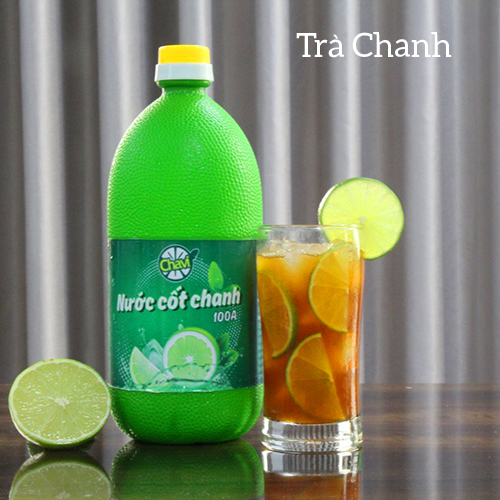 Chavi - Nước cốt chanh 100A - Gói 2 chai 1L