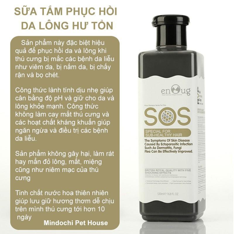 SỮA TẮM DƯỠNG LÔNG & GIỮ MÀU LÔNG CHO CHÓ MÈO - SOS