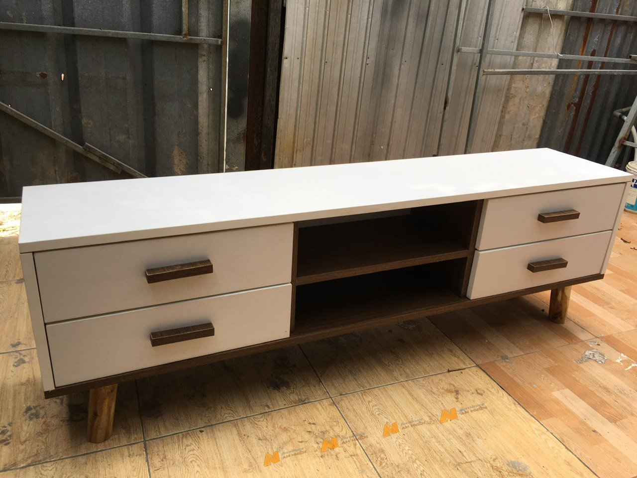 Made in VN Kệ tivi phòng khách thiết kế đẹp, tiện dụng gỗ mdf 17mm công ty Mộc Phát độ bền trên 30 năm AN066