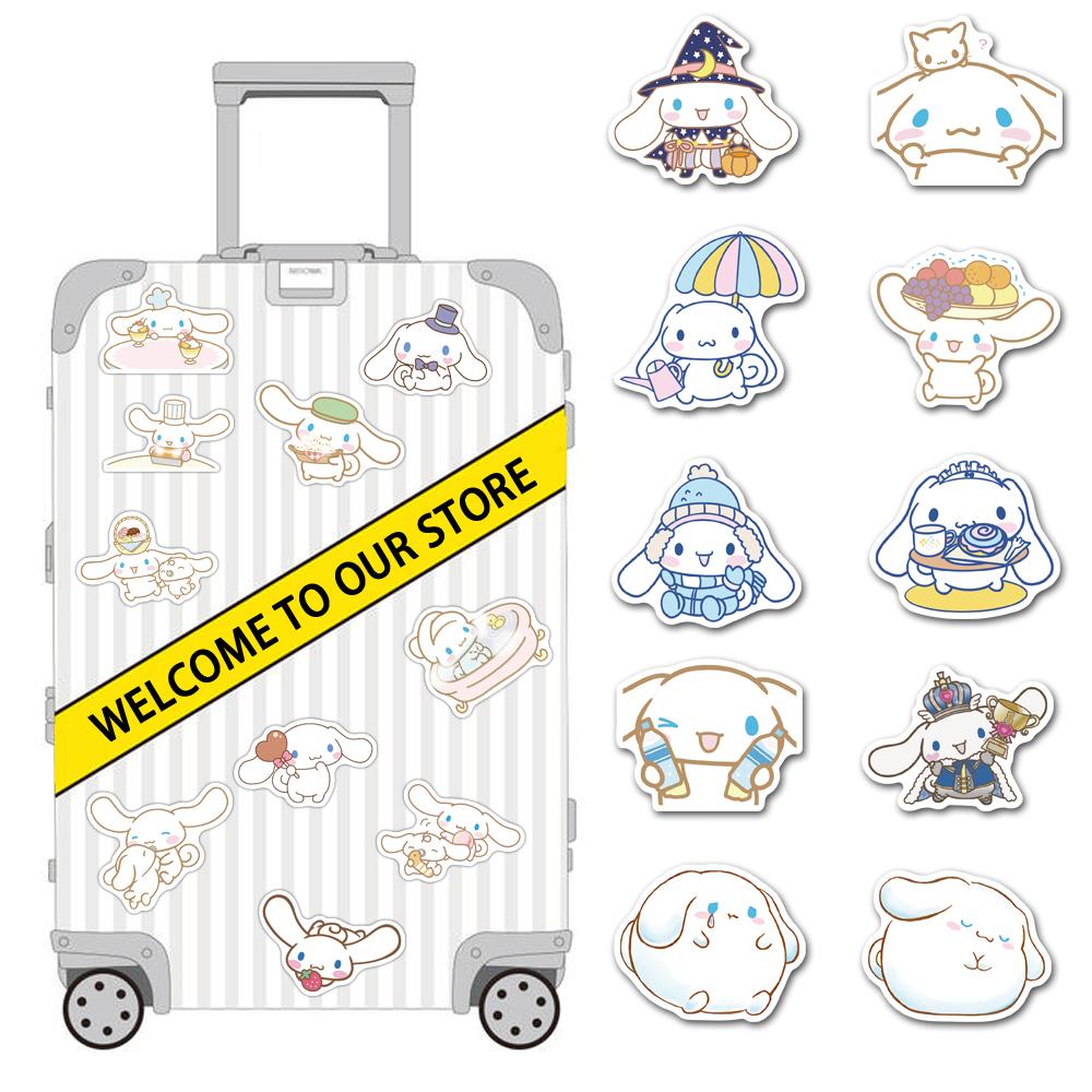 Sticker chó cinnamoroll hoạt hình cute trang trí mũ bảo hiểm, guitar, ukulele, điện thoại, sổ tay, laptop-mẫu S18