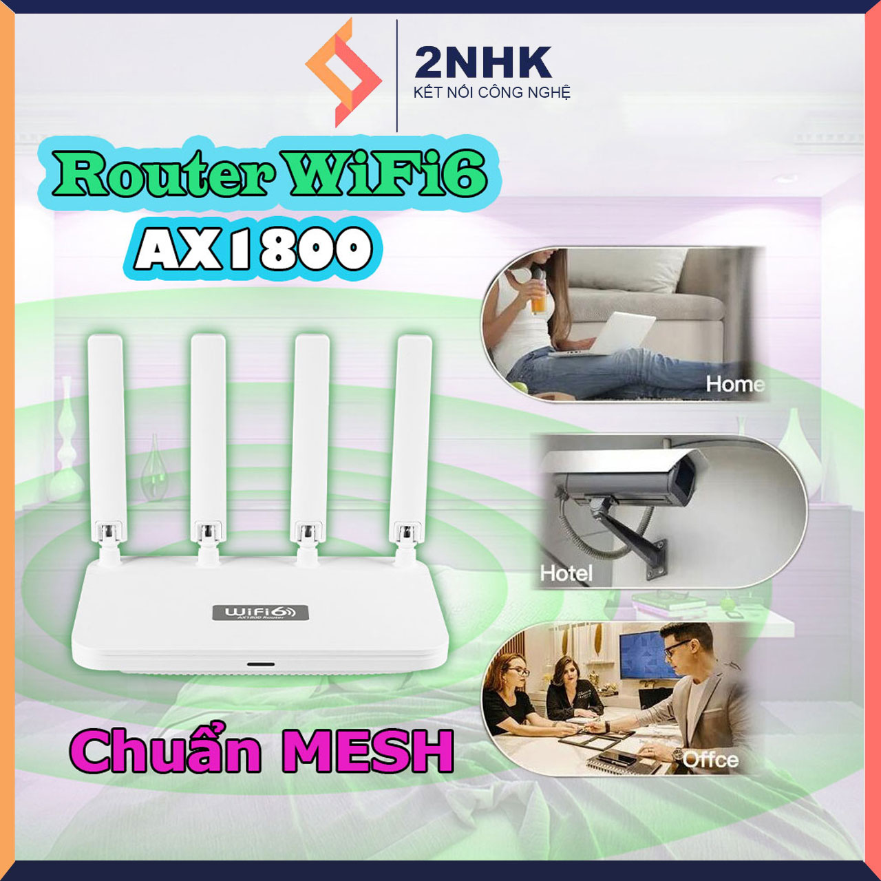 Cục phát wifi6 tốc độ cao WR1800K, router wifi6 băng tần kép mesh tốc độ cao khả năng xuyên mạnh mẽ - Hàng chính hãng/Hàng nhập khẩu