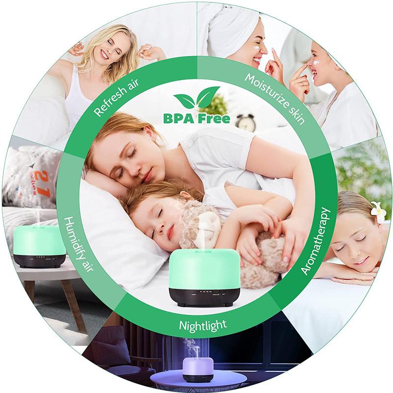Máy Tạo Độ Ẩm Không Khí Thơm Đèn Máy Khuếch Tán Tinh Dầu Cho Nhà Làm Thơm Phòng Xông Hương Thơm Lọc Khuếch Tán Tinh Dầu Phun Sương Tạo