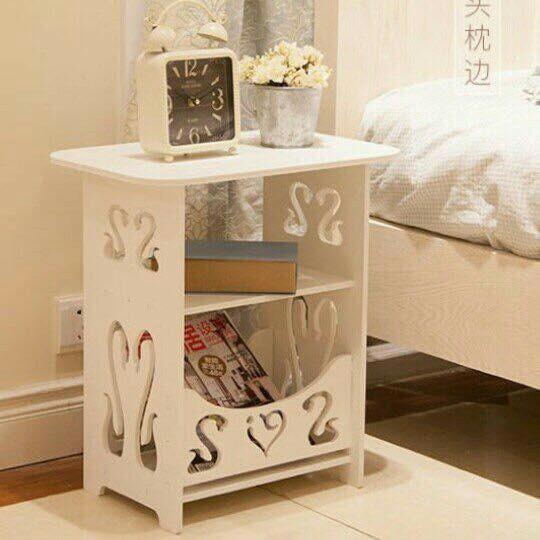 Kệ đầu giường họa tiết thiên nga