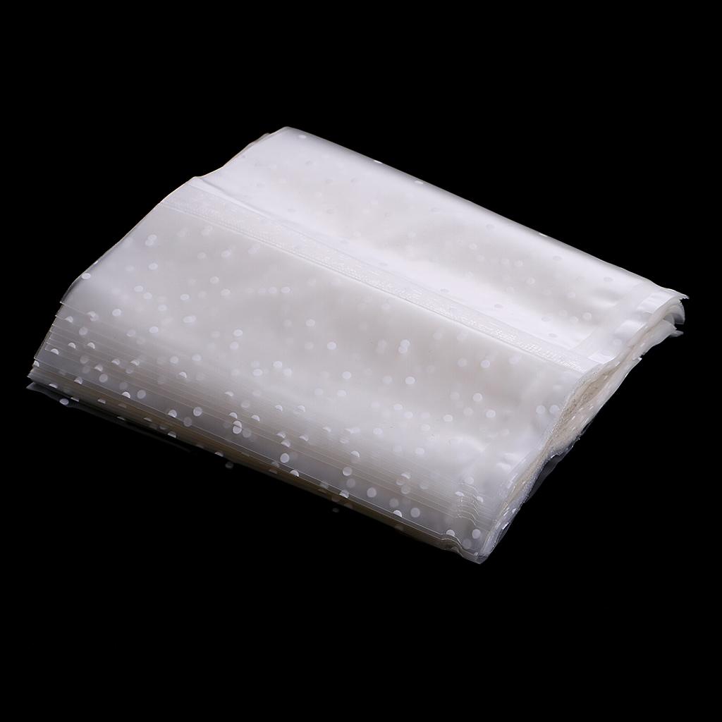Set 100 Túi Đựng Bánh Quy / Kẹo Bằng Nhựa Trong Suốt Không Độc & Không Mùi