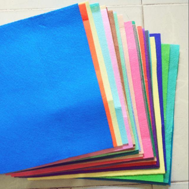Combo vải nỉ cứng và phụ kiện handmade giá chỉ 50k