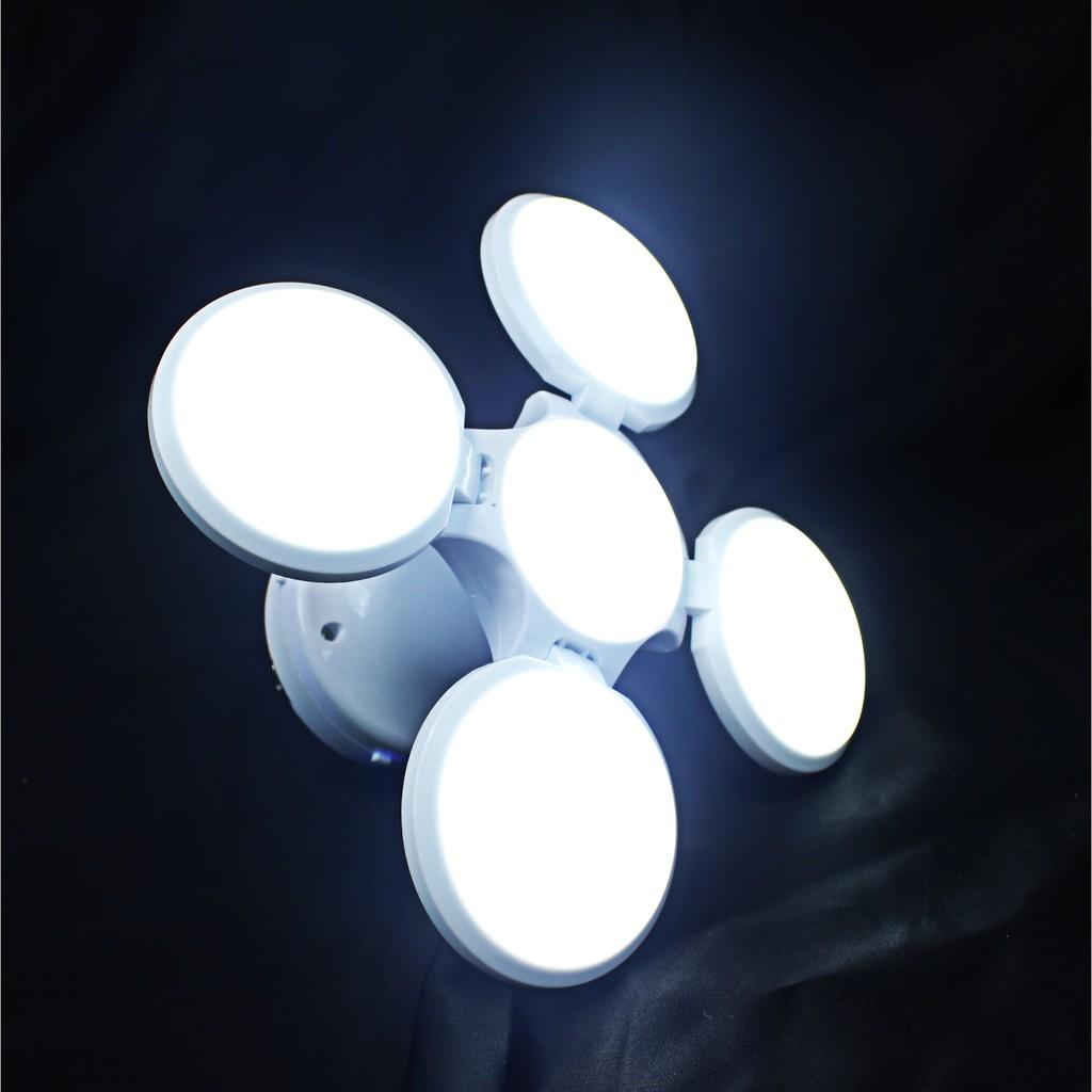 Bóng Đèn Led Tích Điện 5 Cánh Hấp Thụ Năng Lượng Mặt Trời Công Suất 100W