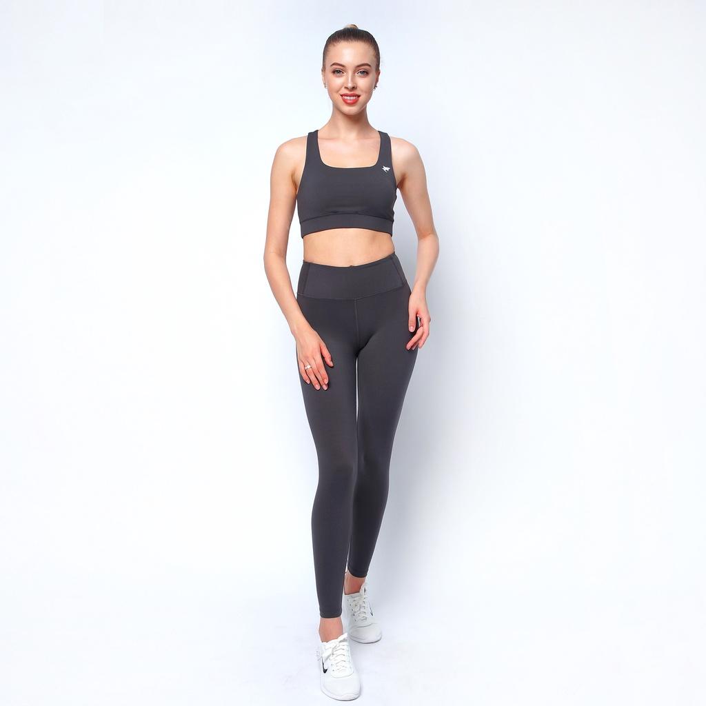 Quần tập gym yoga legging nữ cạp cao WLF18 Eco-friend, nâng mông tôn dáng, vải thấm hút khô thoáng