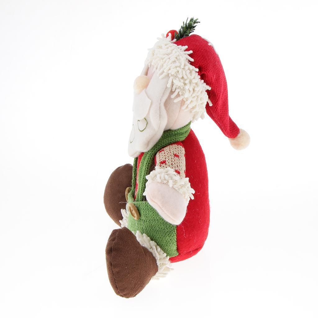 Christmas Sitting Plush Doll Gift Toy Christmas Ornament Home Decor