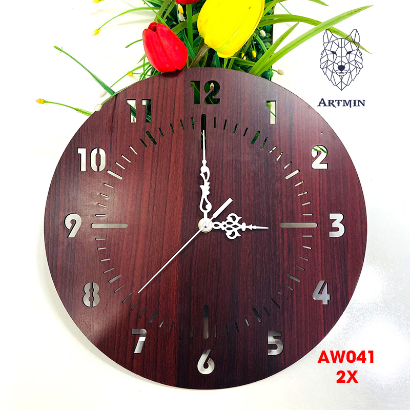 AW041 - Đồng Hồ Gỗ Decor Hot 2023 – Đồng Hồ Treo Tường Trang Trí