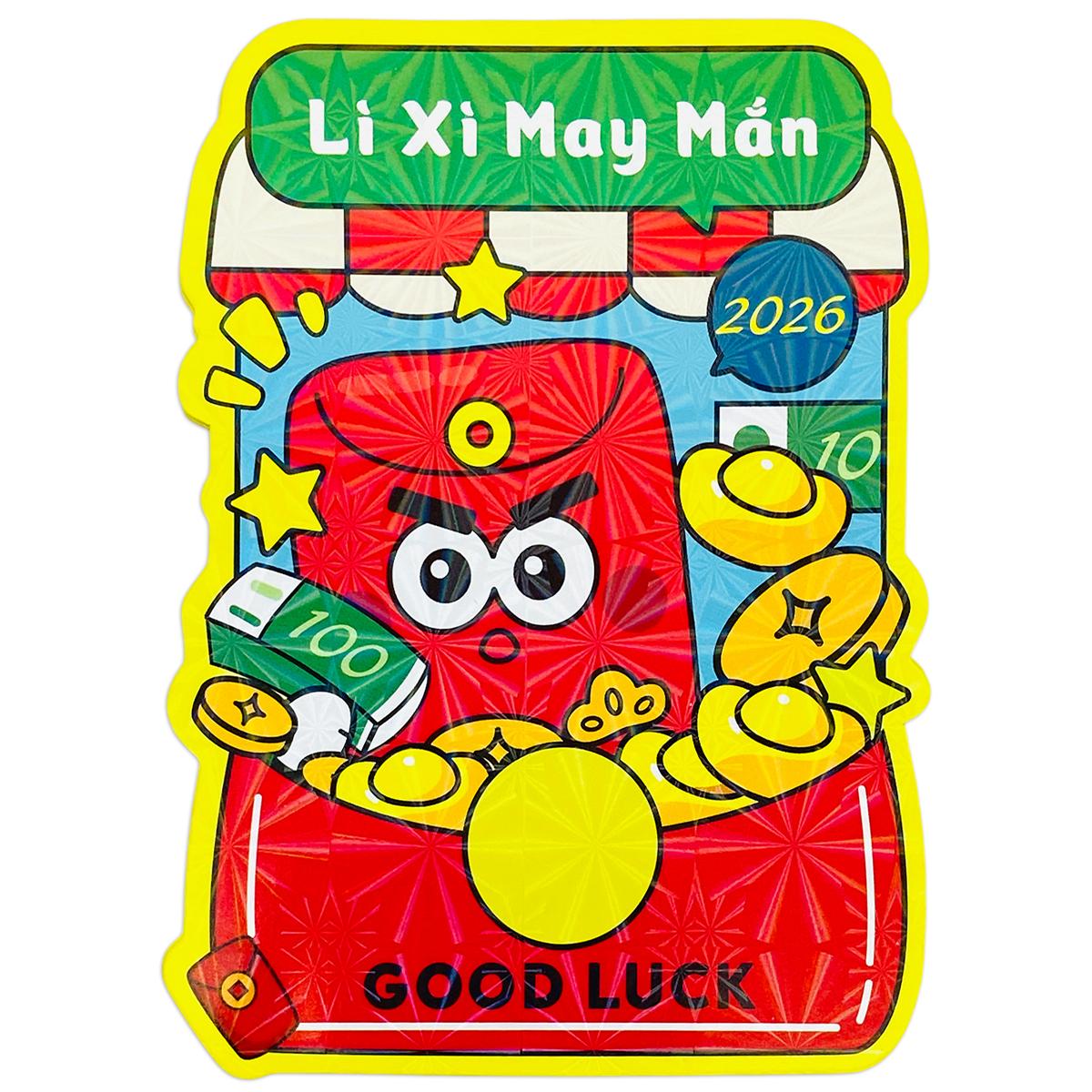 Bộ 6 Bao Lì Xì Chibi Bính Ngọ 2026 - Mẫu 24