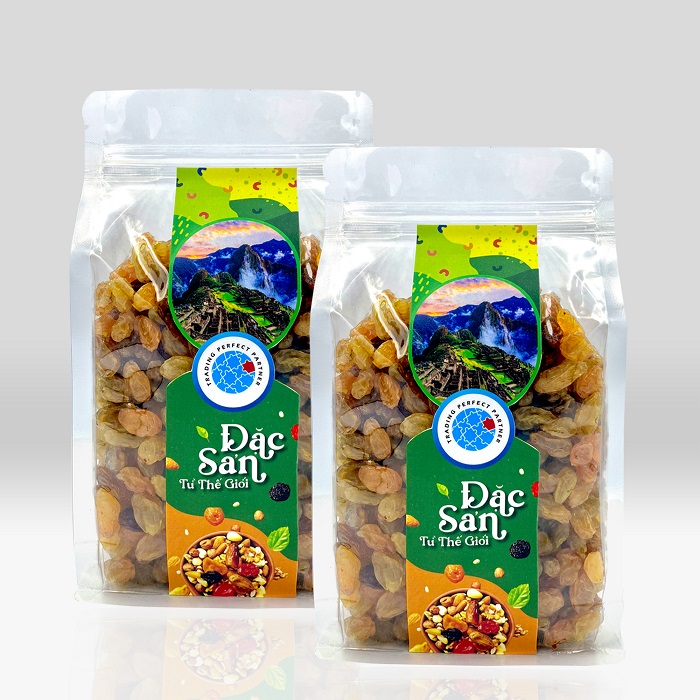 Combo 2 túi Nho Khô Vàng Trading Perfect Partner (500g/túi) - Nhập khẩu từ Chile