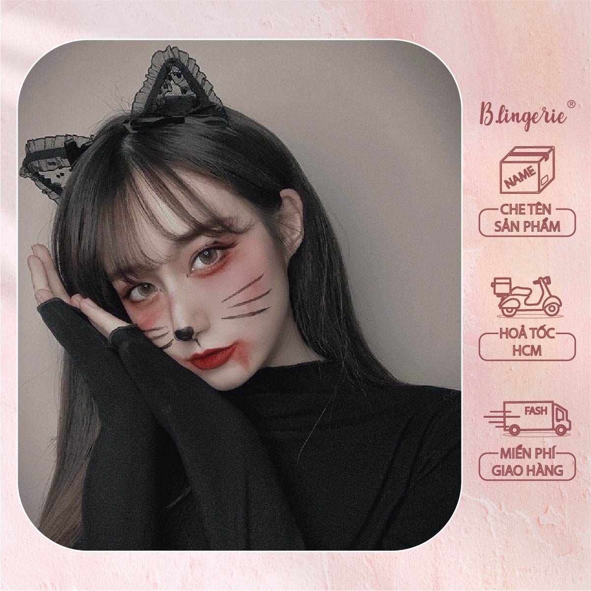 Cài Tóc Mèo Nơ - B.Lingerie