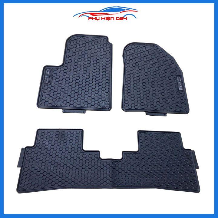 Thảm lót sàn cao su cho xe Kia Sonet 2021-2022-2023 chữ trắng hàng chuẩn theo xe chịu lực tốt