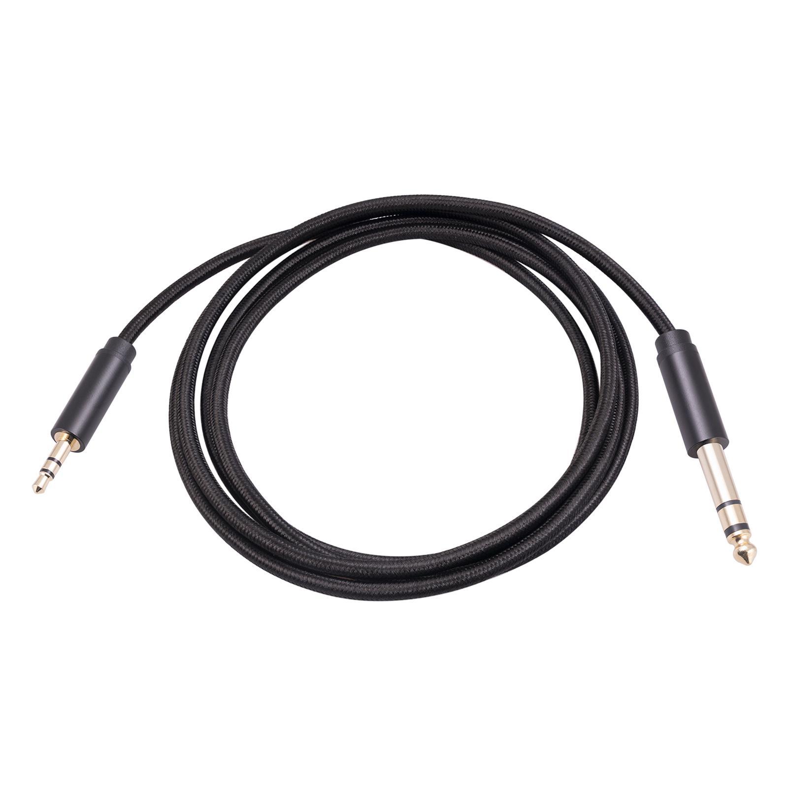 Audio Converter 3.55 to 6.35mm 1/8 inch to 1/4 inch for Earphone Mixer Table