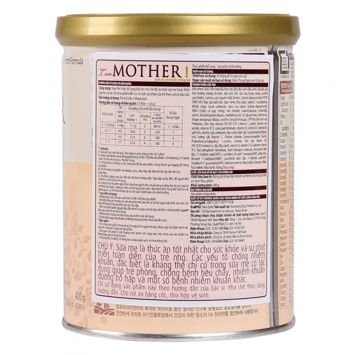 Sữa Bột Namyang I Am Mother 1 400g