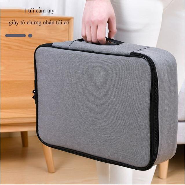 Khuyến mãi - Túi du lịch đa năng đựng laptop giấy tờ có khoá mật mã CERTIFICATE BAG