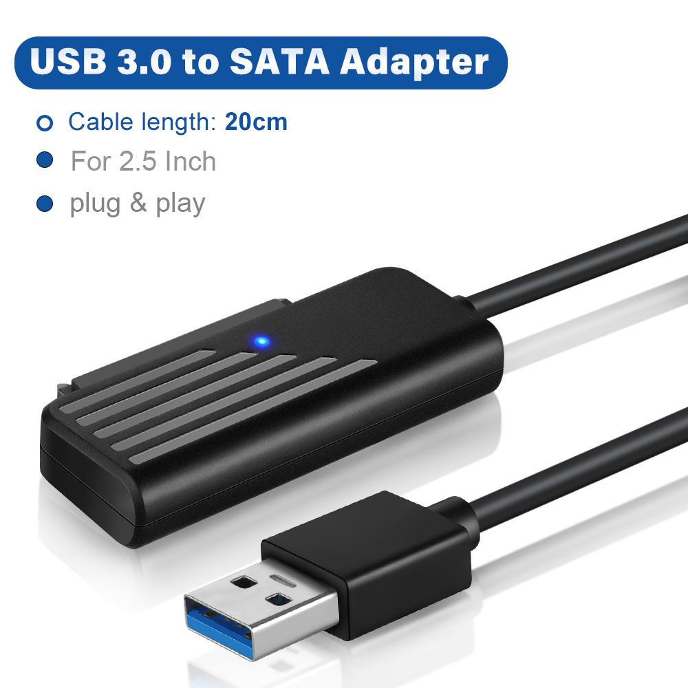 Onelesy SATA to USB 3.0 Adapter Type C to SATA Cable 5Gbps High Speed Data Transmission For 2.5 Inch HDD Hard Drive SATA Adapter