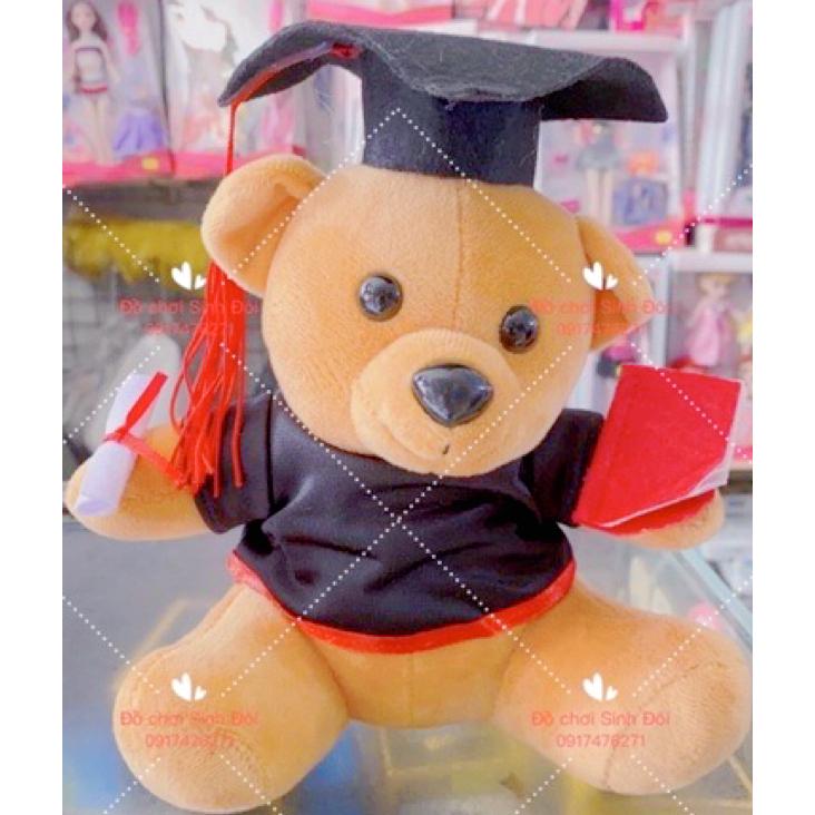 Gấu bông tốt nghiệp dễ thương 20cm, teddy cử nhân cute